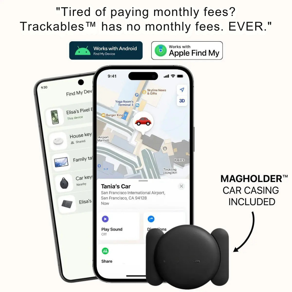 theTrackables™ Anti-Theft Car, Bicycle, RV, Trailer, Keys, Bags & More Tracker