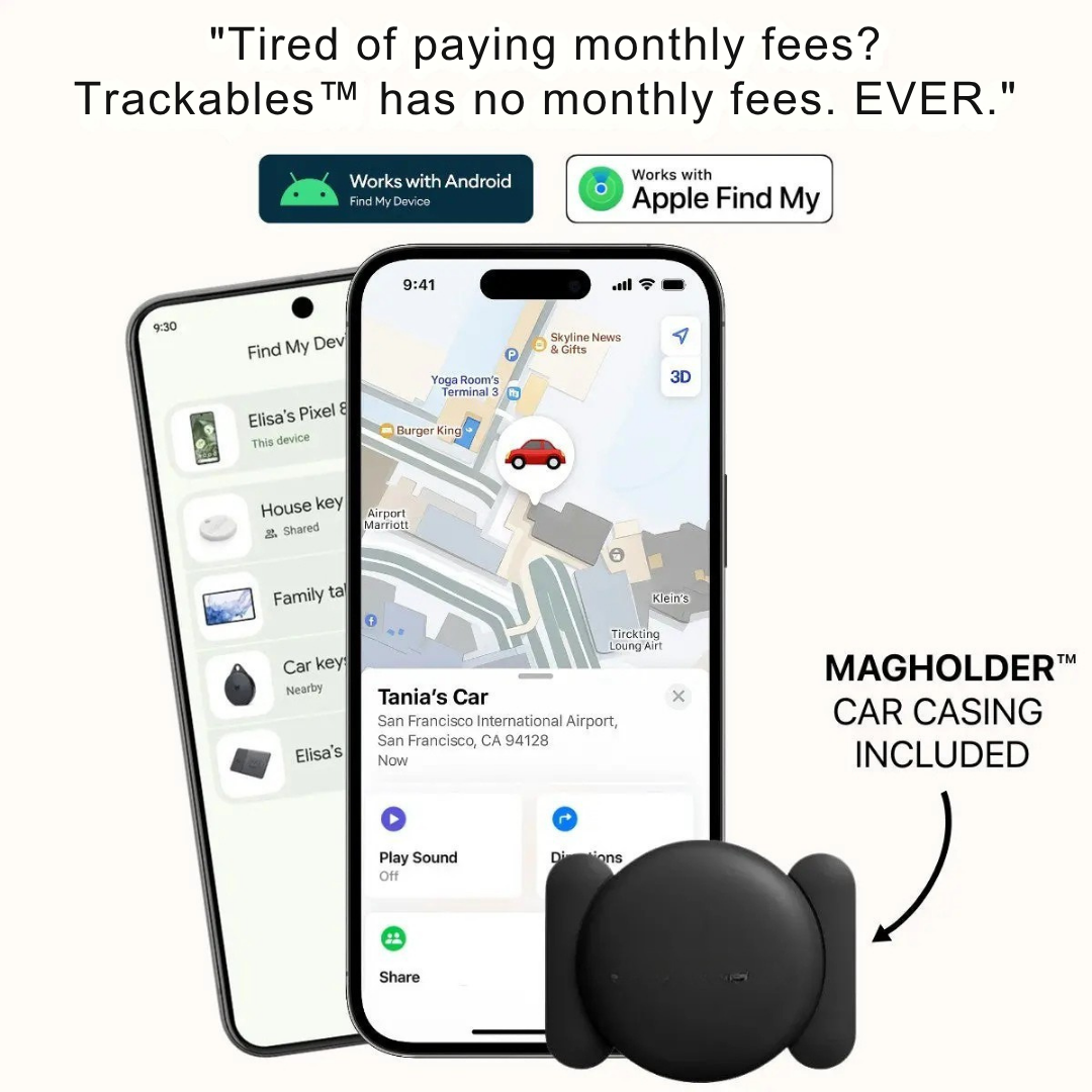 theTrackables™ Anti-Theft Car, Bicycle, RV, Trailer, Keys, Bags & More Tracker
